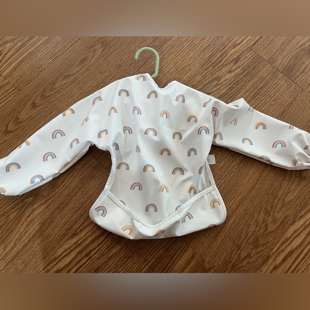 Kids Rainbow Print Bib